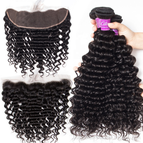 Malaysian and Brazilian Deep Wave Curly Virgin Human Hair Bundles Marley Raw Peruvian Short Hair Cuticle Aligned Weaves